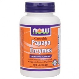 Papaya Enzymes 180 Losangos NOW