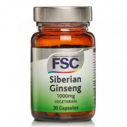 Siberian Ginseng 1000mg 30 cápsulas FSC