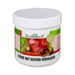 Creme Mit Rotem Weinlaub (Bein Und Venen) 250 ml - Krauterhof